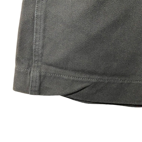 American Apparel Button Down Front Denim Jean Skirt Small Jet Black Retro Goth - Picture 5 of 7